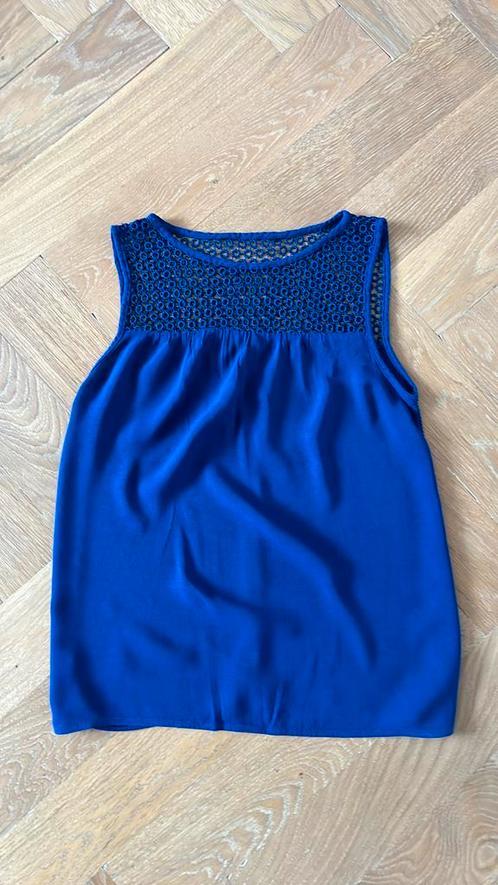 Top maat S vero moda, Kleding | Dames, Tops, Zo goed als nieuw, Maat 38/40 (M), Blauw, Zonder mouw, Ophalen of Verzenden