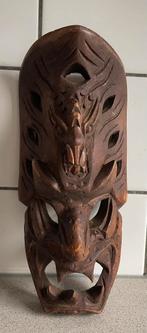 Prachtig houten masker Bakunawa sea serpent dragon, Antiek en Kunst, Ophalen of Verzenden