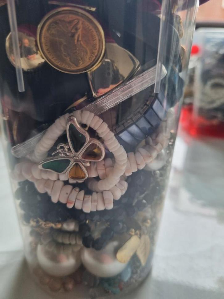 Vintage Sieraden Mix - Mystery Jar #2, Sieraden, Tassen en Uiterlijk, Armbanden, Gebruikt, Overige materialen, Overige kleuren