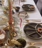 Vintage fondue borden, Ophalen of Verzenden, Overige stijlen, Bord(en)