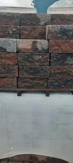 Wallblock tumbled brons 12x12x30, Nieuw, Overige typen, Beton, Ophalen of Verzenden