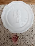 Frans wit gietijzeren communie bord, Maïte, 17- 06 -'90, Ophalen of Verzenden