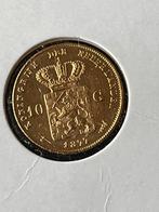 Gouden tientje 1877, Koning Willem III, Losse munt, Goud, Overige waardes