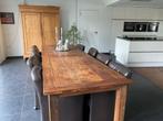 Teakhouten eetkamertafel, Huis en Inrichting, Tafels | Eettafels, Ophalen, Gebruikt, 100 tot 150 cm, Teakhout