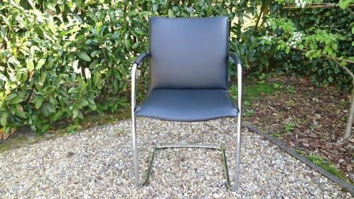 Leolux Freyr leren stoel., Huis en Inrichting, Stoelen, Eén, Leer, Zwart, Ophalen of Verzenden