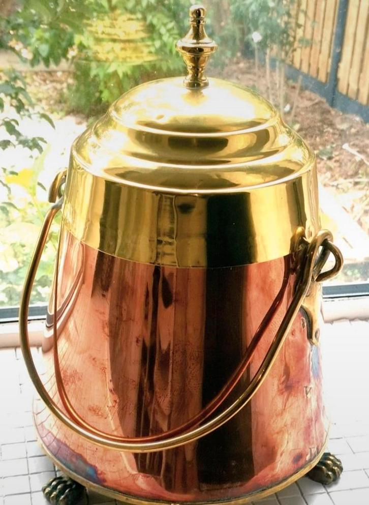 Antieke Koperen Doofpot met Deksel, Antiek en Kunst, Antiek | Koper en Brons, Ophalen of Verzenden