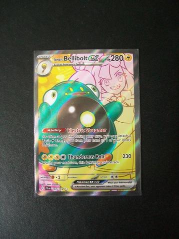 9779 Nieuwe Pokemon Kaart Secret Lono's BELLIBOLT EX 172/159 beschikbaar voor biedingen