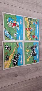 Vintage Houten Puzzels - Boerderij Thema, 2 tot 4 jaar, Gebruikt, 10 tot 50 stukjes, Ophalen of Verzenden