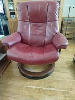 Stressless Hocker gezocht, Huis en Inrichting, Ophalen, Zo goed als nieuw, Vierkant, Leer