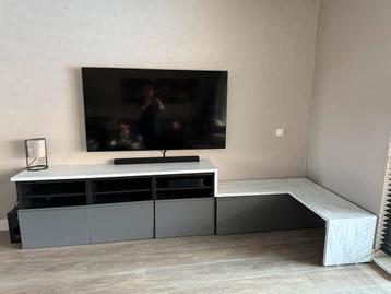Ikea Besta TV Meubel met Keukenblad beschikbaar voor biedingen