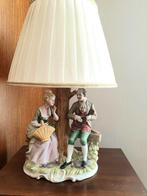 Tafellamp antiek vintage capodimonte porcelein, Huis en Inrichting, Ophalen, Zo goed als nieuw, Minder dan 50 cm