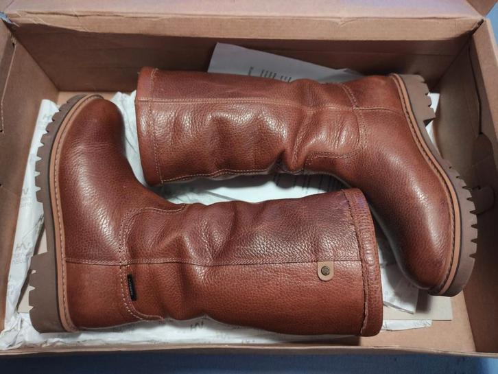 Leren laarzen Maat 38, Kleding | Dames, Schoenen, Zo goed als nieuw, Hoge laarzen, Bruin, Ophalen of Verzenden