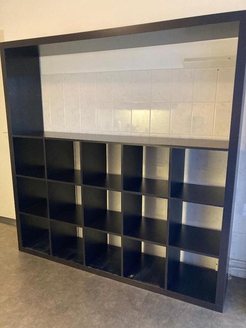vakkenkast open zwart voor opberg of hobby, Huis en Inrichting, Kasten | Wandmeubels, Gebruikt, 150 tot 200 cm, 150 tot 200 cm