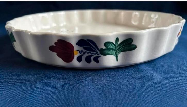 Boerenbont taartvorm/parafour ovenschaal, Huis en Inrichting, Keuken | Servies, Zo goed als nieuw, Schaal of Schalen, Boerenbont