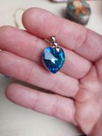 9k Gouden Hanger & Oorbellen - Swarovski Kristal, Ophalen of Verzenden, Zo goed als nieuw, Hart, Goud