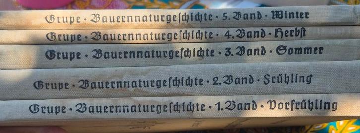 Set boeken: Grupe – Bauernnaturgeschichte 5 delen, Boeken, Partijen en Verzamelingen, Gelezen, Ophalen of Verzenden