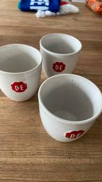 3 Douwe Egberts koffiemokken zonder oor, Huis en Inrichting, Keuken | Servies, Overige stijlen, Kop(pen) en/of Schotel(s), Ophalen of Verzenden