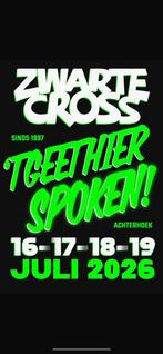 7x Zwarte Cross zaterdag kaarten, Tickets en Kaartjes, Evenementen en Festivals, Drie personen of meer
