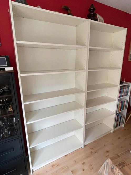 Twee Billy boekenkasten Ikea, Huis en Inrichting, Kasten | Boekenkasten, Gebruikt, 50 tot 100 cm, 200 cm of meer, 25 tot 50 cm