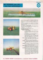 Folder hd veldspuit type 202 landbouw en veeteelt h.j. Hoege, Folder, Ophalen of Verzenden, Zo goed als nieuw