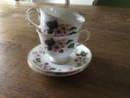 Set van 2 queen Anne theekopjes, Antiek en Kunst, Antiek | Servies los, Ophalen of Verzenden