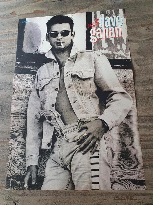 Poster van Dave Gahan - Depeche Mode, Verzamelen, Muziek, Artiesten en Beroemdheden, Zo goed als nieuw, Poster, Artwork of Schilderij