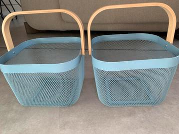 IKEA Risarorp draadmanden blauw (set van 2) beschikbaar voor biedingen