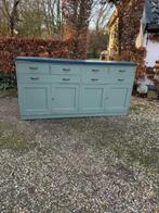 Mooie industriële werkplaats kast met 6 laden en 4 deurtjes., Huis en Inrichting, Kasten | Ladekasten, Gebruikt, Brocante, industrieel, vintage, antiek stoer en sober,landelijk