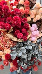 90 Azin Zijdebloemen Kiku & Eucalyptus + Vazen - Nieuw!, Ophalen, Nieuw