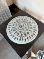 Klassieke plafonniere, Huis en Inrichting, Lampen | Plafondlampen, Ophalen of Verzenden, Gebruikt, Glas