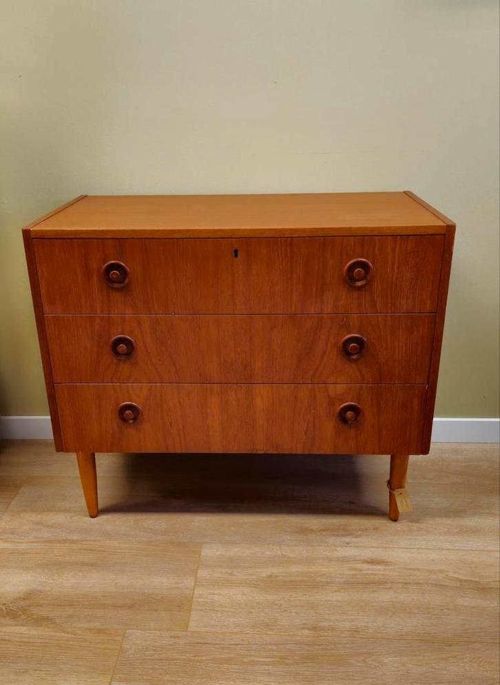 Vintage Ladekast Ladekastje Kast Kastje, Huis en Inrichting, Kasten | Ladekasten, Zo goed als nieuw, Minder dan 100 cm, 25 tot 50 cm