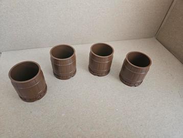 4x Lego Barrel 4x4x3,5 - 4 Stuks beschikbaar voor biedingen