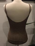 Feest viscose transparant top+vest Pomodoro Italië handwerk, Beige, Nieuw, Ophalen of Verzenden, Lange mouw