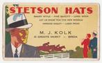 Vloeiblad.  M.J. Kolk.  Breda.  Hoeden.  Stetson Hats., Verzenden, Overige typen