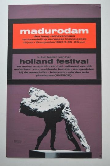 Affiche; Madurodam. Tentoonstelling. 1963. beschikbaar voor biedingen