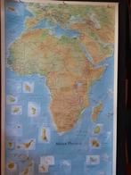 Landkaart / wandkaart  AFRIKA   tweezijdig   89 x 142 cm, Nieuw, 125 cm of meer, Ophalen of Verzenden, Foto of Poster