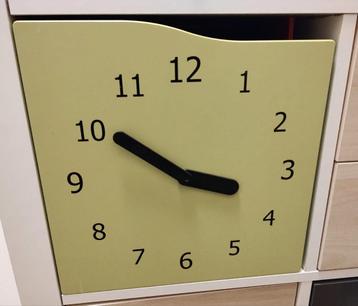 Inzet deurtje klok groen ikea kallax Expedit vakkenkast  beschikbaar voor biedingen