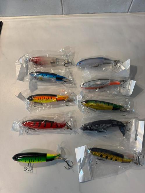 10 stuks nieuwe wopper ploppers 14cm en 35 gr, Watersport en Boten, Hengelsport | Zeevissen, Nieuw, Haak, Ophalen of Verzenden