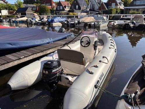 Brig Falcon 450 9.9 pk, Watersport en Boten, Rubberboten, Gebruikt, Overige merken, Minder dan 70 pk, Benzine