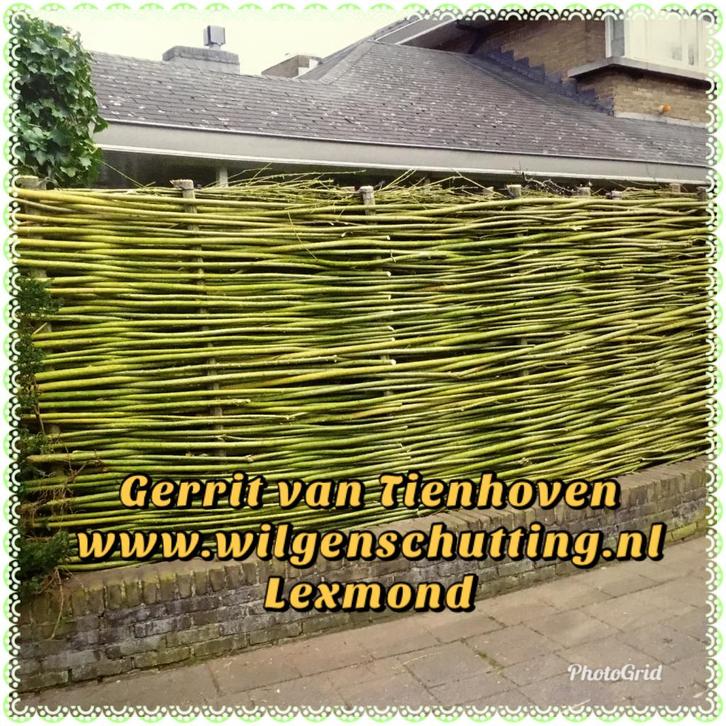 Wilgenschutting, ter plaatse gevlochten., Tuin en Terras, Tuinschermen, Nieuw, Hout, Ophalen