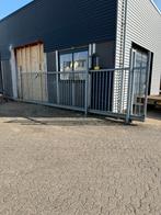 Gegalvaniseerde schuifpoort | 8x2 meter, Tuin en Terras, Ophalen, Schuifpoort, Zo goed als nieuw, 200 cm of meer