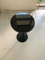 Zwarte Glazen Bijzettafel - Modern Design Ikea stockholm, Minder dan 55 cm, Gebruikt, Rond, Glas