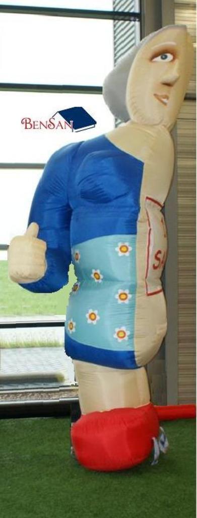 Halve sarah opblaasbaar huren bensan enter, Hobby en Vrije tijd, Feestartikelen | Verhuur, Zo goed als nieuw, Abraham of Sarah