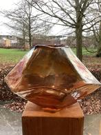 “Pols Potten”: Graphic Luster vaas., Oranje, Ophalen of Verzenden, Minder dan 50 cm, Glas