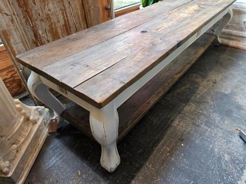 Riviera maison driftwood bankje | sidetable | tvtafel kast, Huis en Inrichting, Tafels | Sidetables, Gebruikt, 25 tot 50 cm, 200 cm of meer