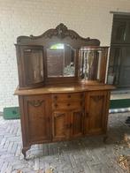 Antieke Buffetkast met Rond Glas, Ophalen