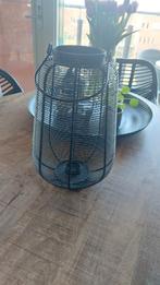 Zwart metalen windlicht, Ophalen, Zwart, Zo goed als nieuw, Metaal