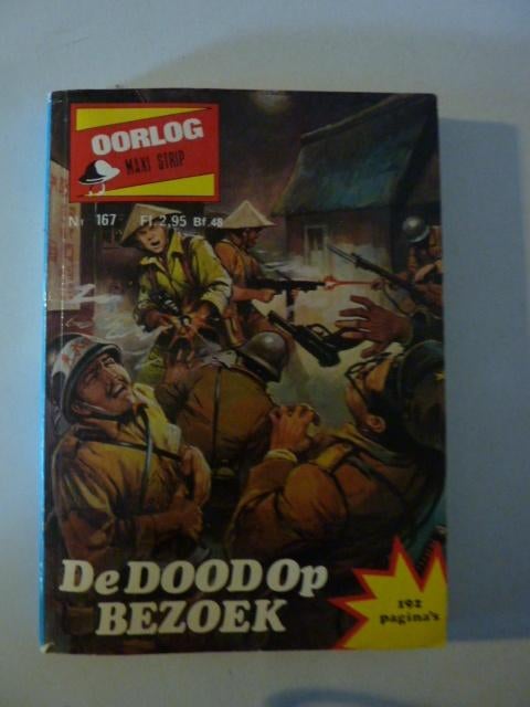 Oorlog maxi strip - De dood op bezoek, Ophalen of Verzenden, Zo goed als nieuw