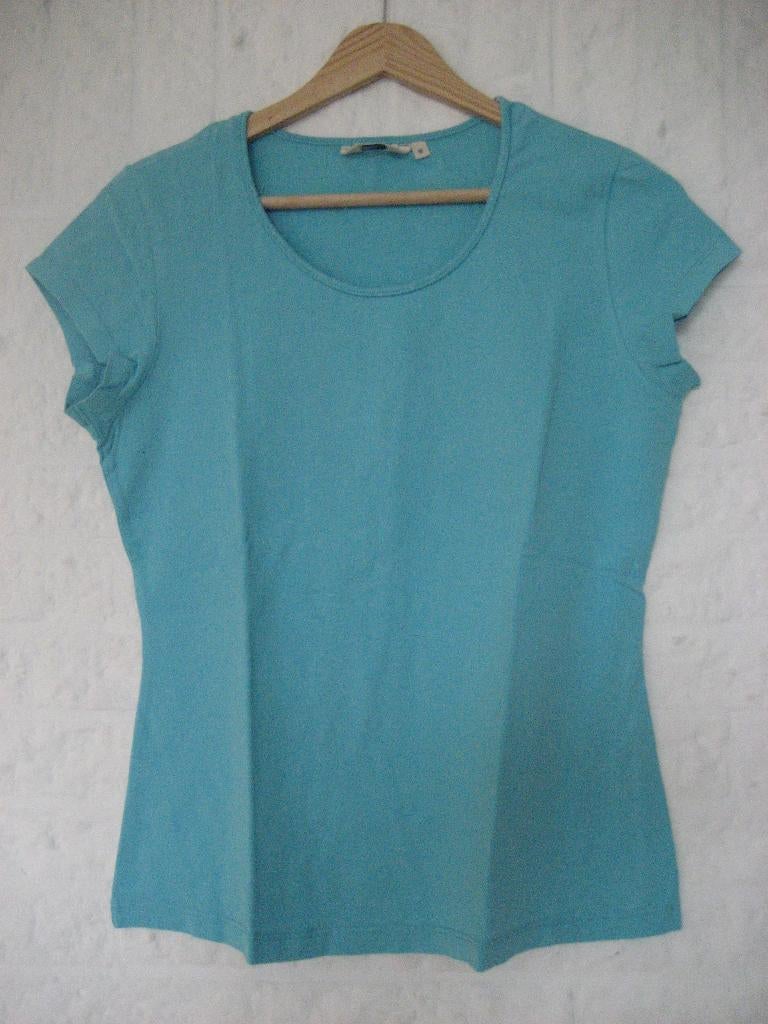 Turquoise t-shirt van Miss Etam, maat M, Kleding | Dames, Positiekleding, Maat 38/40 (M), Blauw, Miss Etam, Gedragen