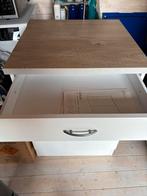 Handig kastje met lade en plank - 60x60x85 cm, Ophalen of Verzenden, Zo goed als nieuw